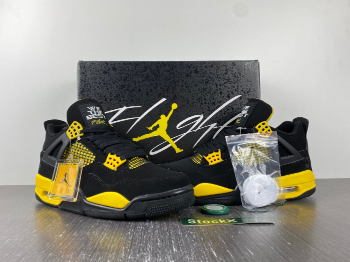 air jordan 4 retro thunder 308497-008 (box updated)