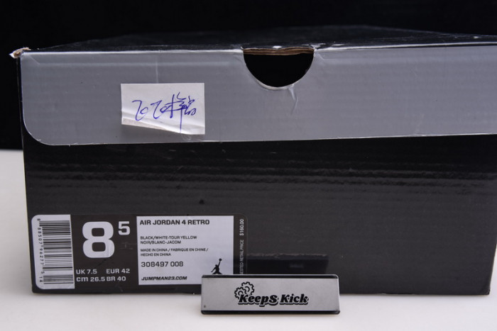 air jordan 4 retro thunder 308497-008 (box updated)