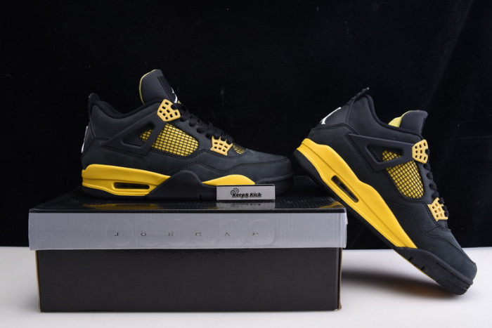 air jordan 4 retro thunder 308497-008 (box updated)